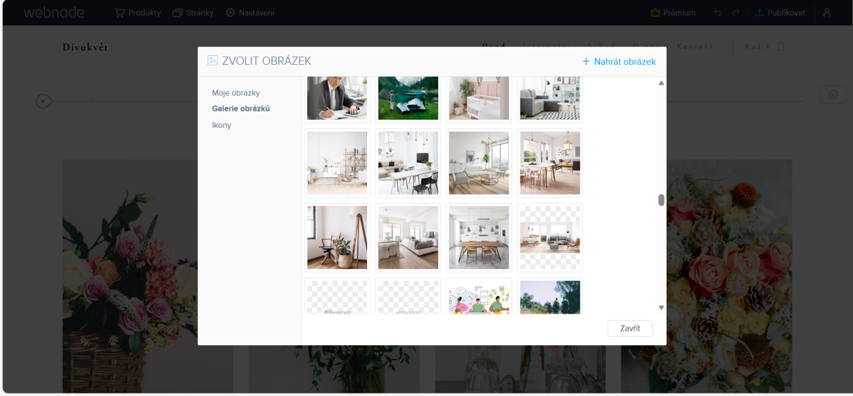 Bezplatná databáze fotografií šablon Webnode 