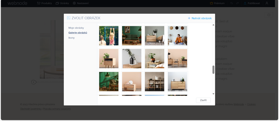 Galerie obrázků Webnode 