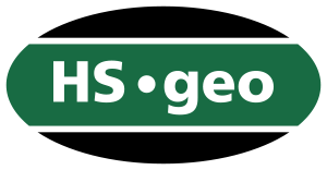 Logo rodinné firmy HS GEO Brno zaměřené na hydrogeologii, vrtané studny na klíč a vrty pro tepelná čerpadla. 